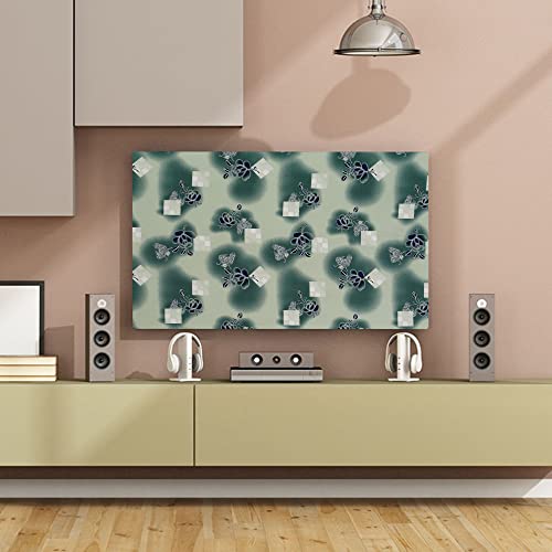Image of Glassiano Marigold Dustproof Printed 32 inch LED TV Cover Screen Protector Compatible for All Models, Print 38