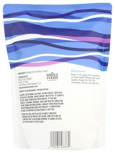 Image of 365 by Whole Foods Market, Magnesium Chloride Flakes, Mineral Soaking Aid, 32 Ounce