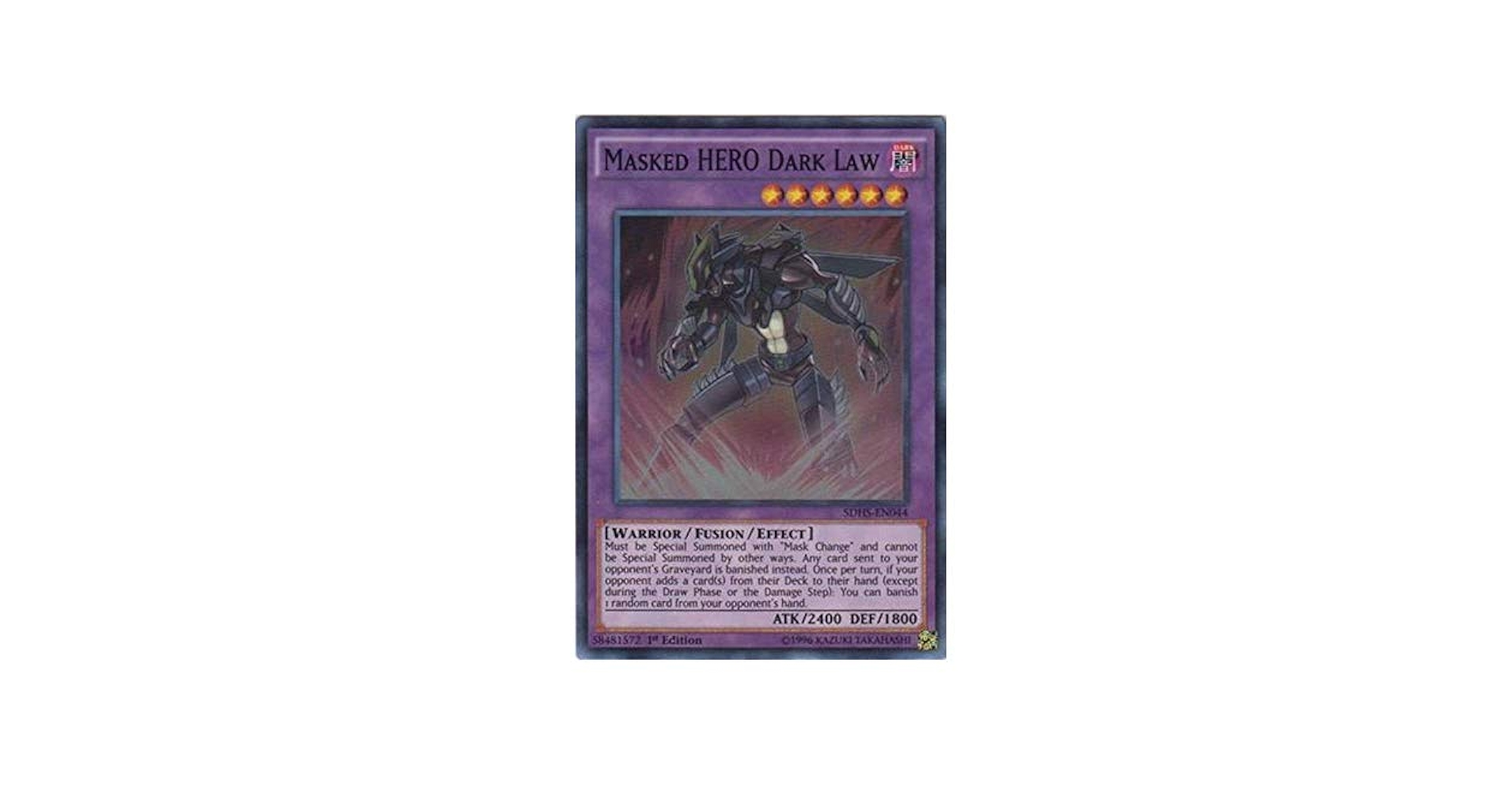 Amazon.com: YU-GI-OH! - Masked Hero Dark Law (SDHS-EN044