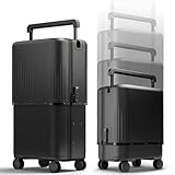 [MOOBOT] スーツケース キャリーケース 拡張機能付き S/M/Lサイズ 調整可能 3サイズ VELOキャリーバッグ キャリーケース 機内持ち込み 静音 耐衝撃 360度回転 TSAロック搭載 【3秒変形】 サイズ可変式 調整可能 ビジネス出張 海外 旅行 お土産にも最適