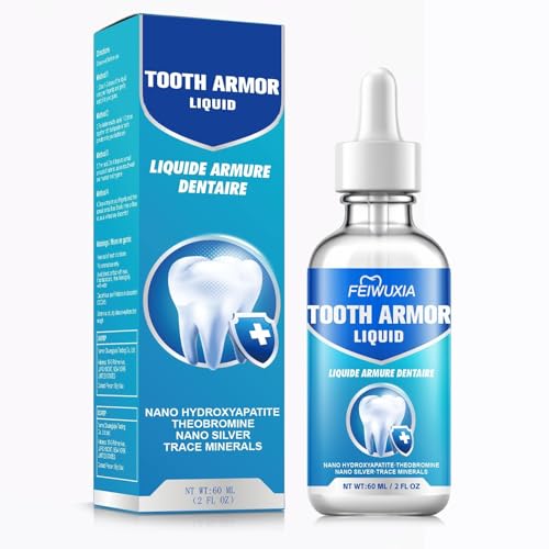 Cavity Protection Tooth Armor Liquid Gum Restore Drops Nano Hydroxyapatite Remineralizing Drops Enamel Strengthening Support Helps Reduce Tooth Sensitivity At-Home Enamel Care 60 mL