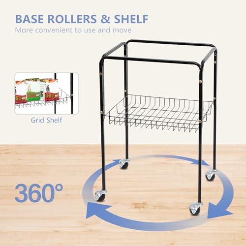 ZENY 63.4 Inch Bird Cage, Rolling Wrought Iron Parrot Cage with Side-Out Tray, Storage Shelf, Pet Bird House for Parrot Cockatiel Cockatoo Parakeet Macaw Finches - Image 3