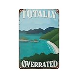 DBKGHIEDHG Placa de metal vintage para decoración de pared, parque nacional de las Islas Vírgenes Americanas, letrero de estaño para el hogar, cocina, pub, bar, decoración de pared (20 x 30 cm, 20 x