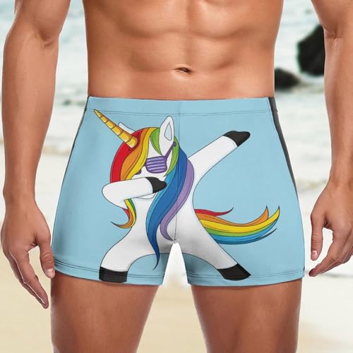 Trunks boxer de bain licorne cool homme extensible et confortable