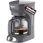 MUELLER HOME 12-Cup Drip Coffee Maker Perfect for Home or Office, Borosilicate Carafe, Auto-Off, Reusable Filter, Anti-Drip, Keep-Warm Function, Clear Water Level Window, Gray