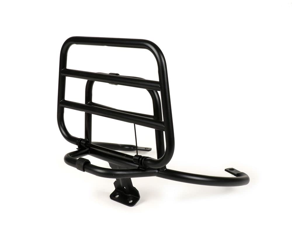 MOTONOSTRA Gepäckträger schwarz matt klappbar hinten kompatibel Vespa GT GTL GTV GTS Super GT60 125 200 250 300