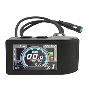 Elektrische Fiets Display, Lcd-scherm ABS 500C Kleur Indicator Meter Bedieningspaneel Elektrische Fiets Accessoire voor Bafang BBS01 Accessoires Voor Automodelen