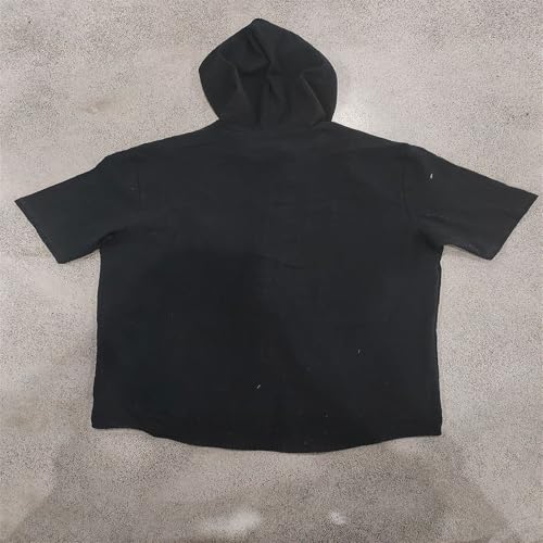 Men's Linen Shirts Breathable Quick Dry Short Sleeve Hoodies Trendy Summer Beach Cardigan Swim Cover Up Lightweight4