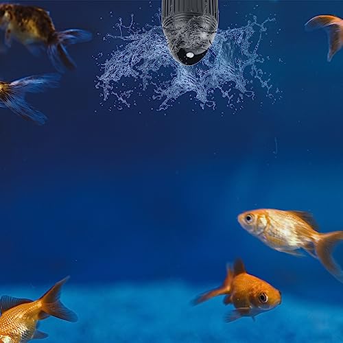 Image of Mipcase Double-Headed Wave Maker Pump for Aquarium 2.36In Fish Tank Water Circulation with 360 Automatic Rotation and Multiple Connector Sets for Freshwater and Marine Use
