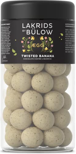 LAKRIDS BY BÜLOW - ÆGG - Twisted Banana - 295g - Salziger Lakritzkern umhüllt von cremiger weißer Schokolade, süßer…
