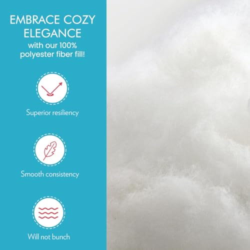 Image of Fairfield The Original Poly-Fil, Premium Polyester Fiber Fill, Soft Pillow Filler, Stuffing for Stuffed Animals, Toys, Cloud Decorations, and More, Machine-Washable, 20-ounce Bag