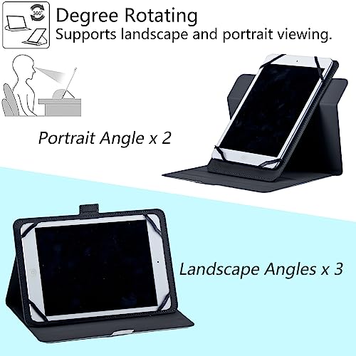 Housse tablette 10 pouces rotative 360 degrés avec support de visionnage multiple - 4