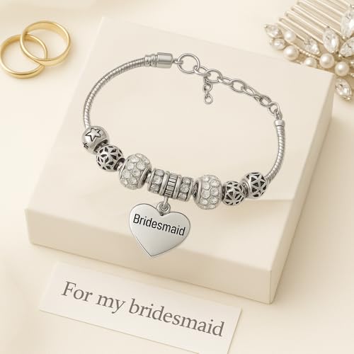 Infinity Collection Bridesmaid Bracelet Jewelry, Charm Pandora Jewelry, Wedding Party Gift For Bridesmaids3