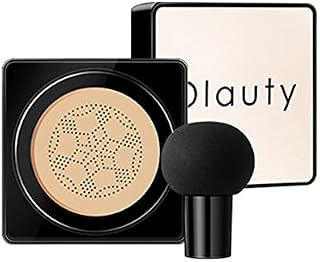 Anglicolor Mushroom Head Air Cushion CC Cream, Matte Full Coverage Foundation, Concealer Moisturizing Brightening Liquid Foundation BB Cream, Even Skin Tone Makeup Base (104 # Buff beige)