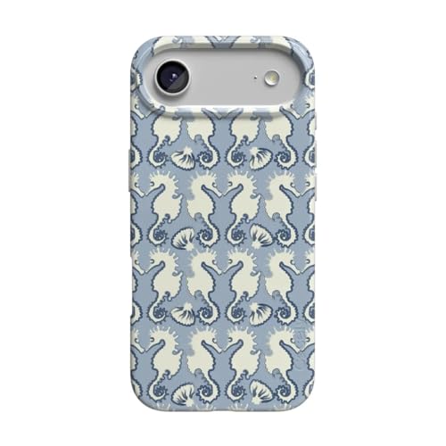 Casely iPhone 17 Air Case | Seahorse Drift | Coastal Blues | Compatible with MagSafe | Classic Ultra Thin Design