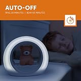 ZAZU Billy The Bear Nightlight - Scare The Dark Away with Billy | Czujnik automatycznego wyłączania i płaczu, dwie regulowane jasności, światło nocne aktywowane płaczem, prezent dla niemowląt i