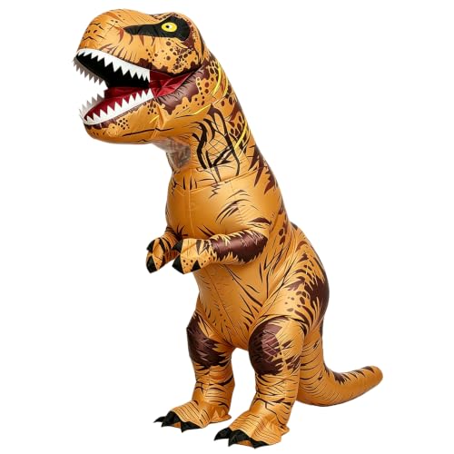RHYTHMARTS Dinosaurier Kostüm Erwachsene Aufblasbare Dinosaurier Kostüme Aufblasbare Dinosaurier Kostüm für Erwachsene