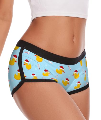 Image of Aueyan Womens Boyshorts Panties Stretchy Boxer Briefs Novelty Lounge Sleep Shorts
