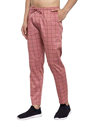 Image of JAINISH Men Checked Tapered Fit Track Pants