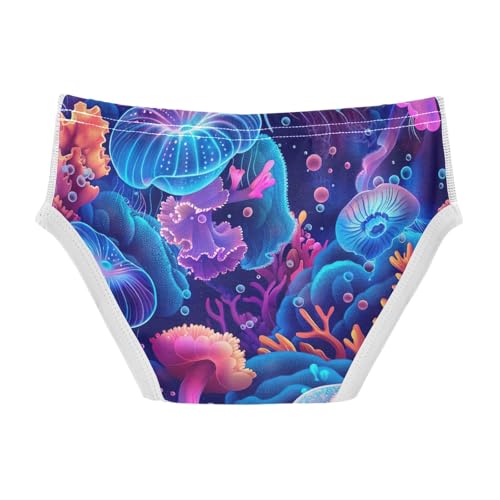 ODAWA Jellyfish Underwater Soft Toddler Briefs Cotton Tagless 2T Underwear Boys2
