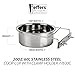 Jeffers Pet Stainless Steel Coop Kennel Cup with Screw On Clamp, 20 Oz – Durable, Rust Resistant Hangable Water & Food Feeder for Kennels, Coops & Cages - Chickens, Duck, Rabbits, Small Animals