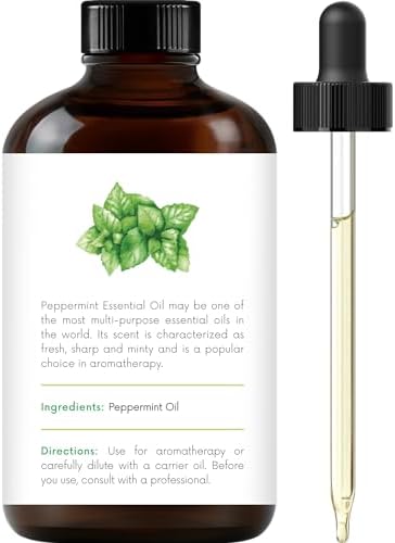 Handcraft Blends Peppermint Essential Oil – Huge 4 Fl Oz – 100% Pure and Natural – Premium Grade Essential Oil for Diffuser and Aromatherapy, Skin, Massage, Candle and Soap Making Fragrance - 1