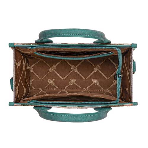 Image of Wrangler Purse Western Aztec Tote Bag Women Top Handle Handbags with Detachable Strap | Western
