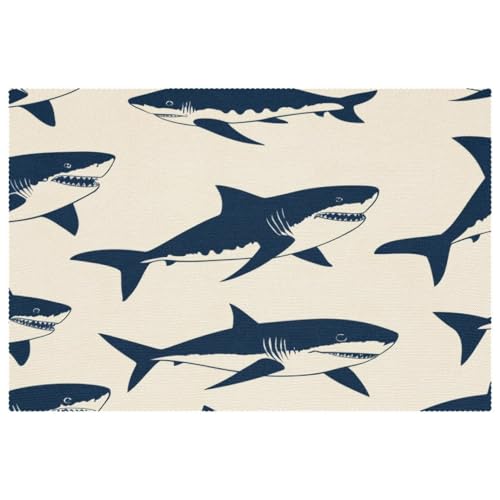 Sets de table motif requins pour animer vos repas en famille - 2