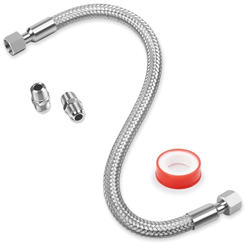 Jumper Hose &ndash; Corrugated Stainless Core, Braided Cover, 87