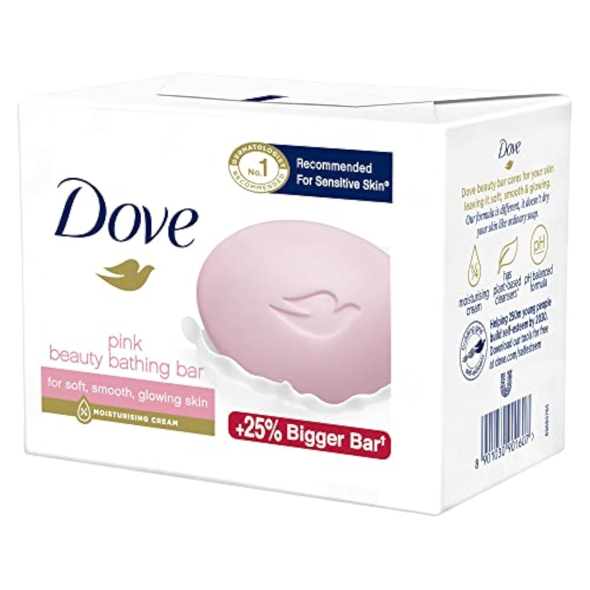 Pink Rosa Beauty Bathing Bar 125G, Combo Pack Of 3
