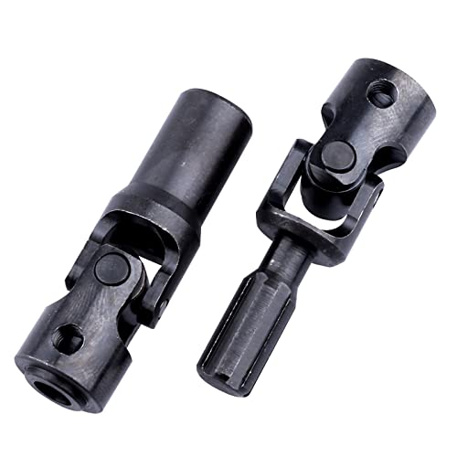 Frihobby Splined Steel Universal Drive Shaft Driveshafts Cvd Axle Shaft 1/10 Scale Rc Crawler Car Upgrades Replacement For Traxxas Axial Tamiya Rc4Wd Redcat Racing (65-80Mm Length) #TOP5