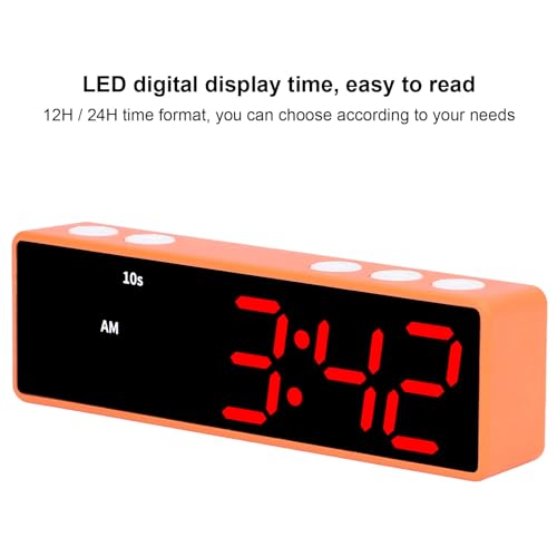 Temporizador para gimnasio, resistente al desgaste, compacto y portátil, con pantalla LED digital y 5 botones de función, reloj de entrenamiento para dormitorio y sala de fitness miniatura 2