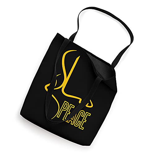 Bolso tipo tote con caligrafía árabe y diseño islámico de la paz miniatura 2