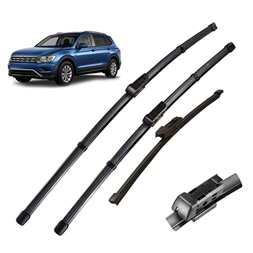 DHWUIASF Scheibenwischer LHD Vorne Und Hinten Wischerblätter Set Für VW Für Tiguan MK2 2017 2018 2019 2020 Windschutzscheibe Windschutzscheibe Fenster 26 + 21 + 14
