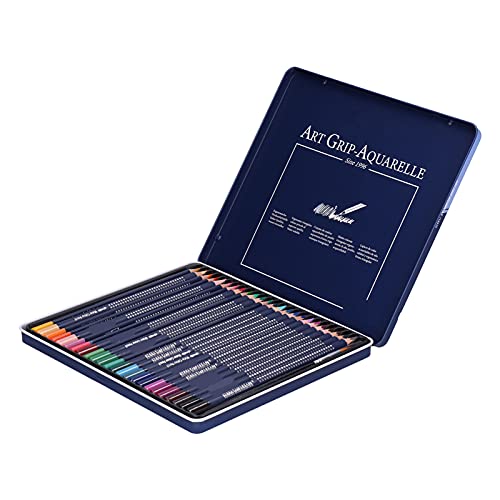 Lápices de acuarela con solubilidad en agua, pintura para niños, juego de lápices de madera con acuarelas, alta concentración de pigmentos para mezclas de colores ricos y diseño (soluble en agua)