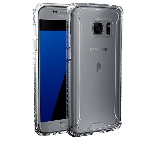 Galaxy S7 Case, POETIC [Affinity Series] [Premium Thin][Corner Protection]No Bulk/Protection where its needed/Dual Material Protective Bumper Case for Samsung Galaxy S7 Frost Clear/Clear