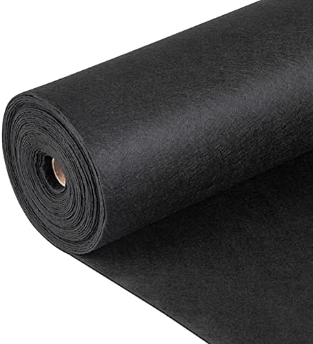 VEVOR Geotextile Landscape Fabric, 3ft x 100ft 4 oz, Non-Woven PP 350N Tensile Strength & 440 N Load Capacity, Drainage Ground Cover, Garden Weed Barrier, French Drains, Black
