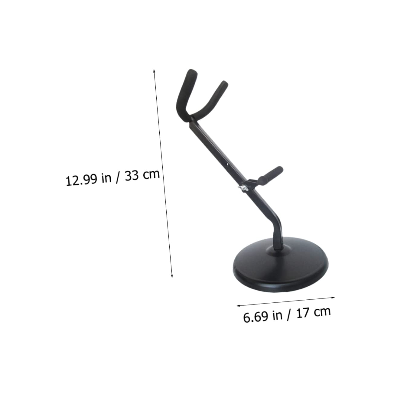 Yardwe Saxophone Stand Alto Sax Stand Modern Foldable Saxophone Rack Saxophone Holder Durable Saxophone Accessory Sax Display Displaying Desktop Hanging Saxophone Alto Sax Rack Iron Black