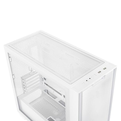 ASUS A21 Micro-ATX Case White Edition Supports Graphics Cards up to 380mm, 360mm Coolers, & Standard ATX PSUs, Porous Front-Panel Mesh, Compatible with New BTF Hidden Connector Technology - Image 20
