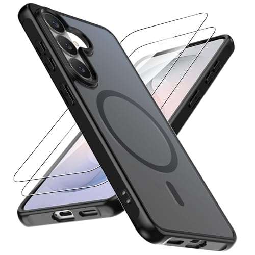 Natbok Coque pour Samsung Galaxy S26 5G avec 2 Verre Trempé, Compatible avec Magsafe, Étui...