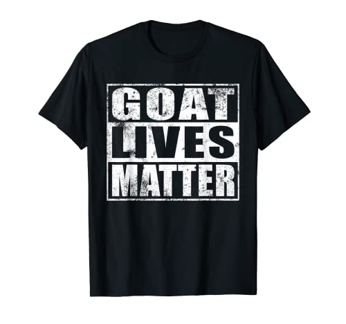 Goat Lives Matter Granja Animal Lover Regalo Cabra Camiseta