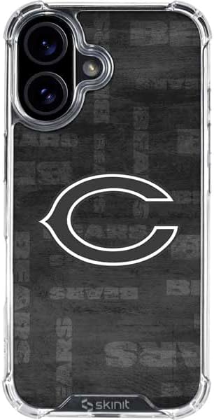 Skinit Clear Phone Case Compatible with iPhone 16 - Officially Licensed NFL Chicago Bears Team Jersey Design