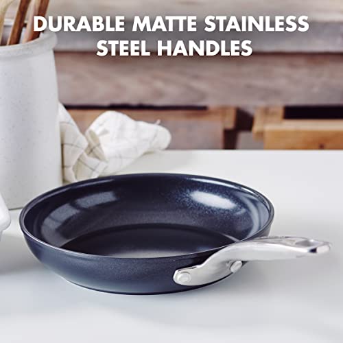 GreenPan Chatham Prime Midnight Hard Anodized Healthy Ceramic Nonstick, 8" Frying Pan Skillet, PFAS-Free, Dishwasher Safe, Oven Safe, Black by GreenPan - Image 3