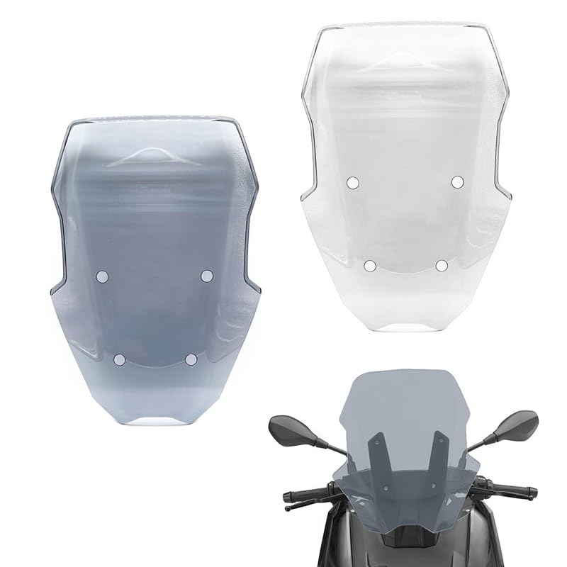 Parabrezza Moto Per BMW C400X (2018-2024) - Trasparente, In Policarbonato, Antigraffio, Deflettore Antivento Aftermarket