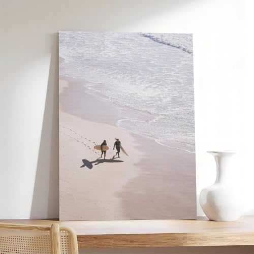 Impression sur toile surf côtier pastel décor mural chambre et bureau - 7