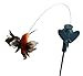Solar or Battery Powered Fluttering Hummingbird, Real Feather Wings and Tails