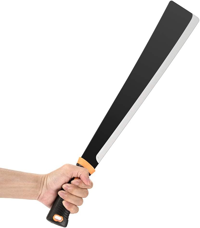 Billhook Heavy Machete Sickle Knife for Clearing Brush Axe - Weeding Sickle Gardening Machete with Heavy Duty Gardening Harvest Sickle Brush for Grass,Land Management,Hunting and Outdoor (Black B)