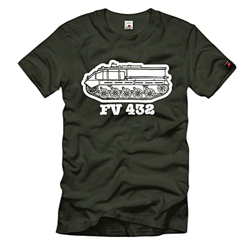 T-shirt FV 432 ample taille XL olive pour passionné d'histoire
