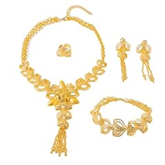 gold necklace long tassle2