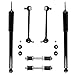 Detroit Axle - 8pc Struts Shock Absorbers Kit for 00-05 Ford Focus, Front Struts w/Coil Springs Rear Shock Absorbers Front Rear Sway Bar End Links 2000 2001 2002 2003 2004 2005 Replacement